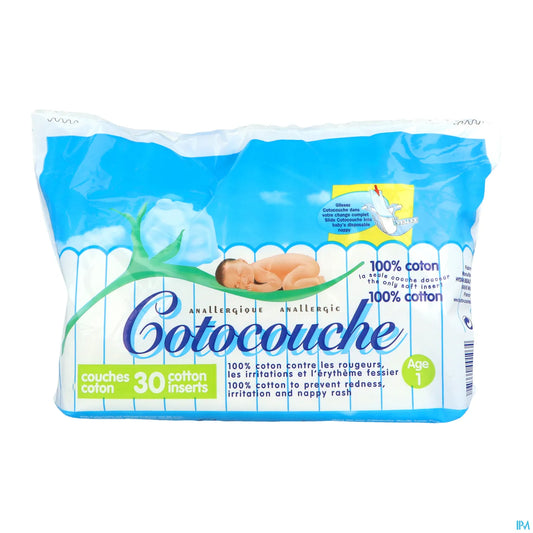 Cotocouche Couches Coton 1er Âge x30
