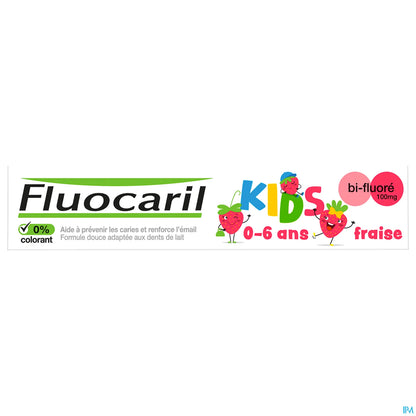 Kids Dentifrice Gel Fraise 0-6 Ans 50ml