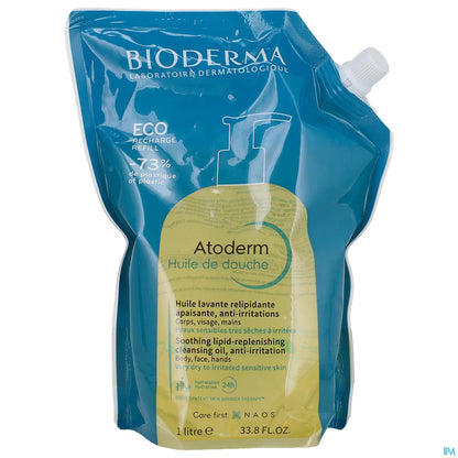 Atoderm Huile de Douche Éco-Recharge 1 Litre
