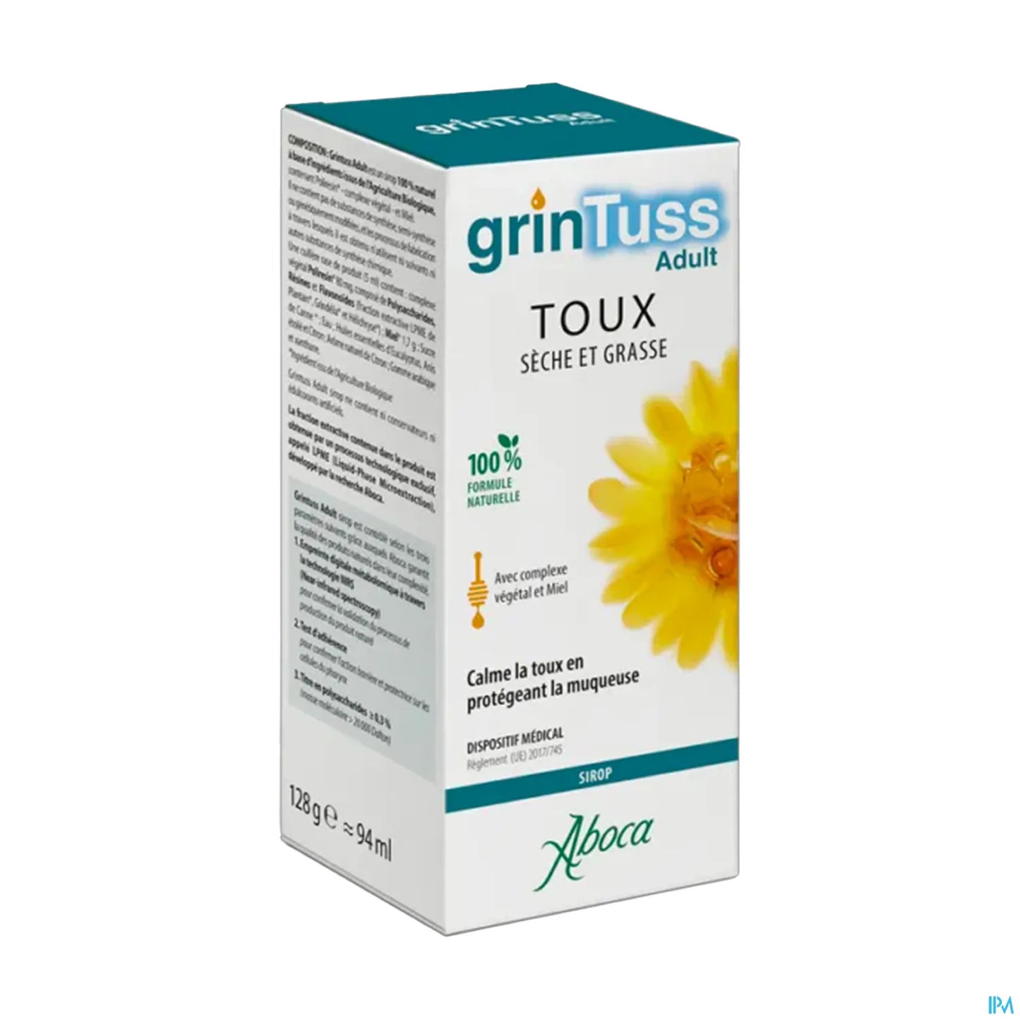 GRINTUSS Sciroppo per la tosse secca e grassa per adulti 128 g
