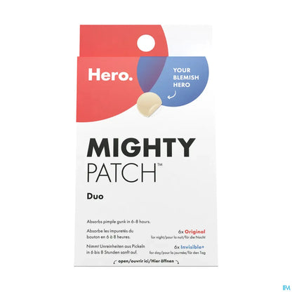 Mighty Patch Duo Anti-Acne 12 Patchs Hydrocolloides
