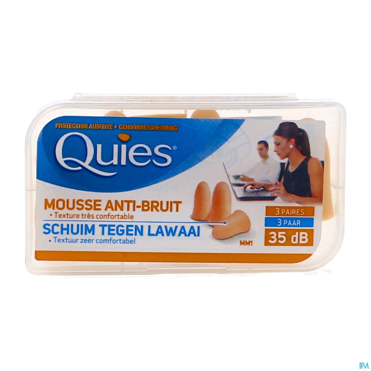 Protection Auditive en Mousse Confort Couleur Chair 3 Paires