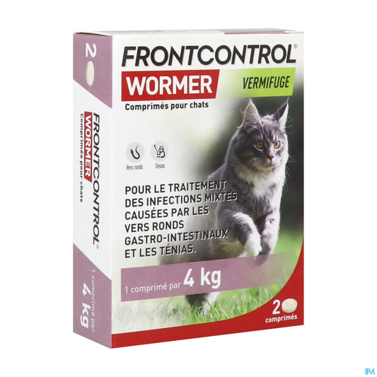 Frontcontrol Wormer Cat Dewormer 2 Tablets
