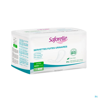 Bio 10 Serviettes Fuites Urinaires Extra