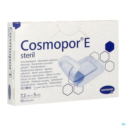 Cosmopor E Pansements Stériles 7.2cm x 5cm 10 Pièces