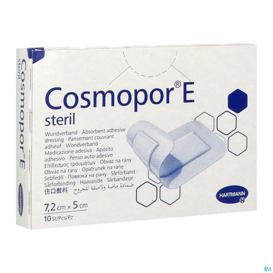 Cosmopor E Pansements Stériles 7.2cm x 5cm 10 Pièces