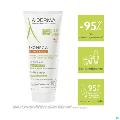 Exomega Control Lait Emollient Anti-Grattage 200ml