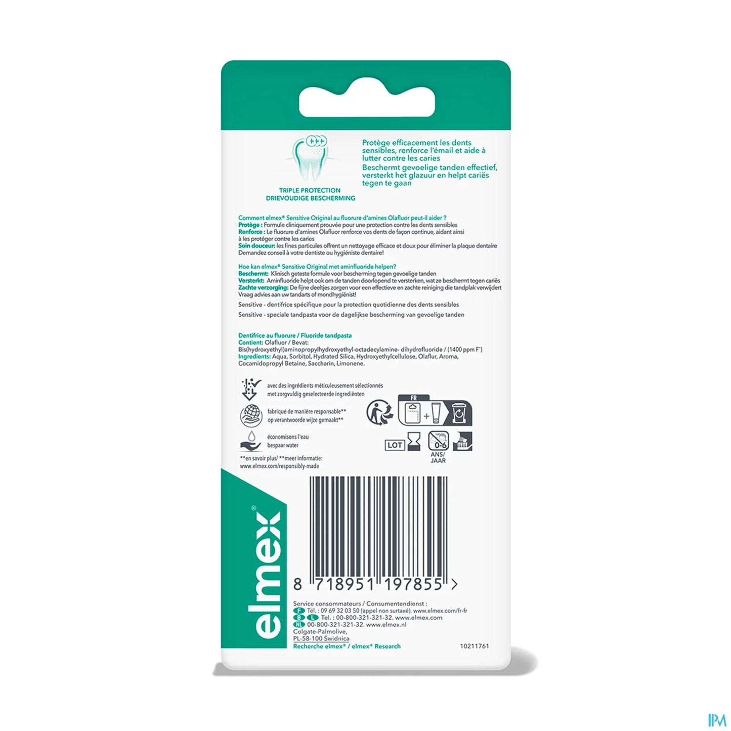 Dentifrice Sensitive Format Voyage 2x12ml