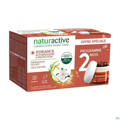 Doriance Autoabbronzante e Protettivo Confezione da 2 x 30 Capsule + Bracciale
