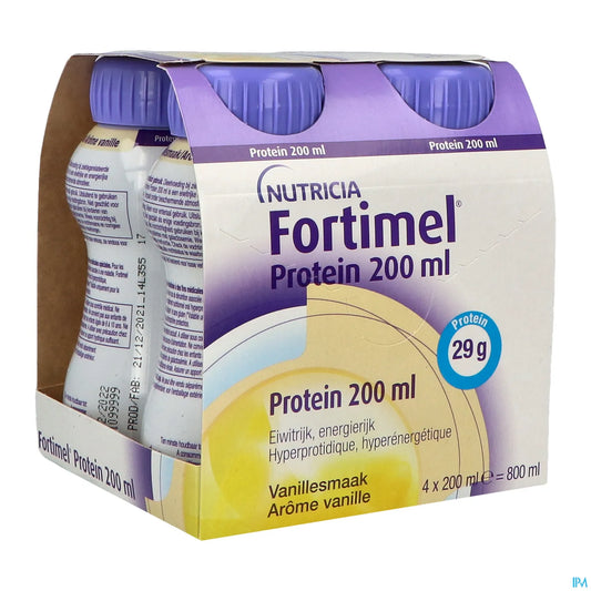 Fortimel Protein 2,4 kcal Vanille 4 bouteilles de 200 mL