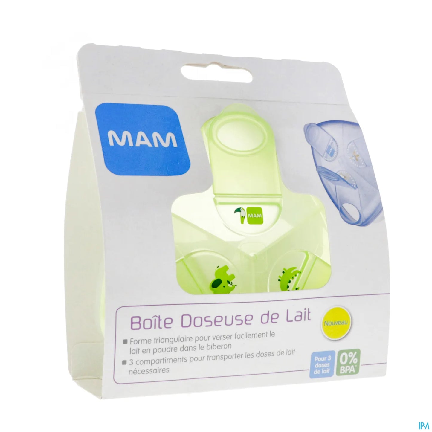 Boite Doseuse de Lait 3 Compartiments pour le Transport et la Conservation
