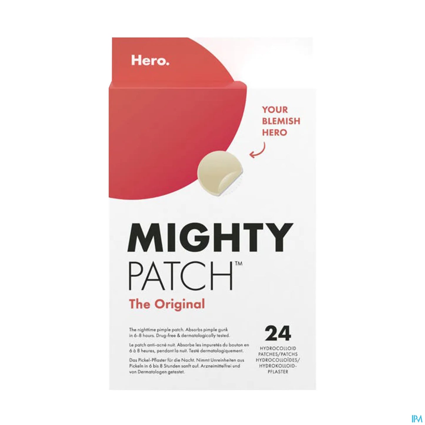 Mighty Patch Original Patchs de Nuit Anti-Acné 24 Patchs Hydrocolloides