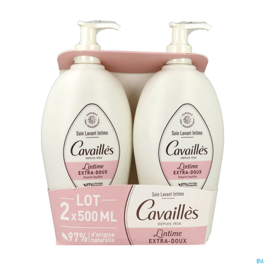 Rogé Cavaillès Detergente Intimo Extra-Delicato Confezione da 2 x 500 ml