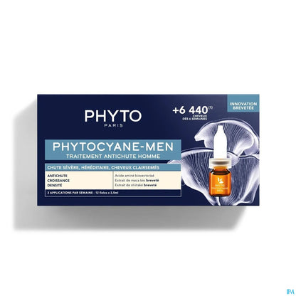 PhytoCyane Traitement Anti-Chute Homme 12x3,5ml