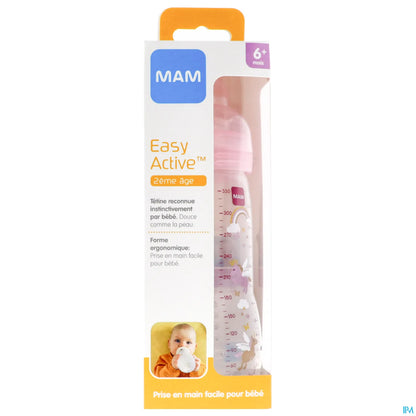 Biberon Easy Active 2ème Âge Rose 330ml