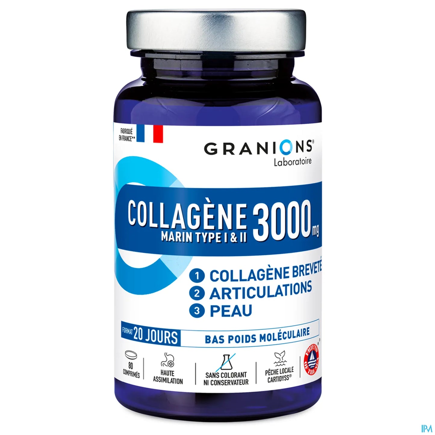 Collagene Marin Type I et II 80 Comprimes