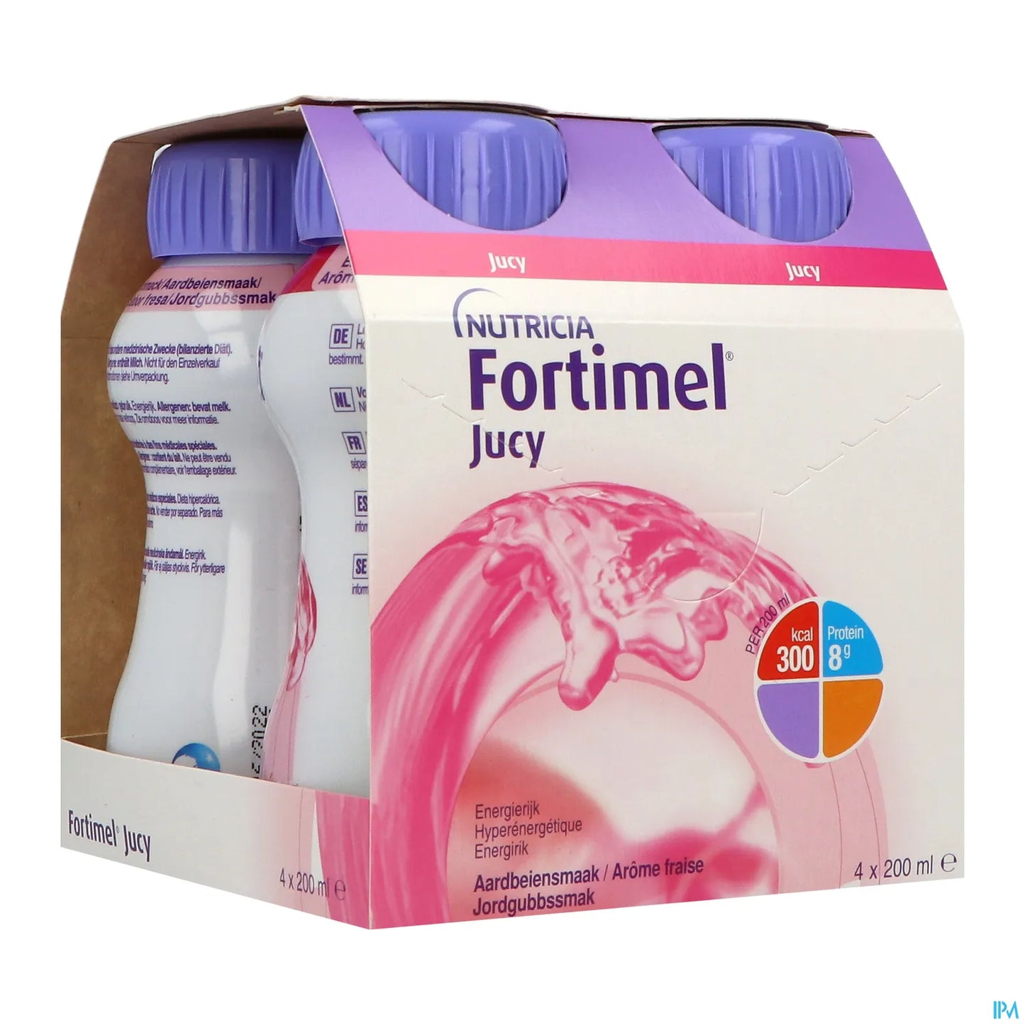 Fortimel Jucy 1,5 kcal/mL Fraise 4 x 200 mL