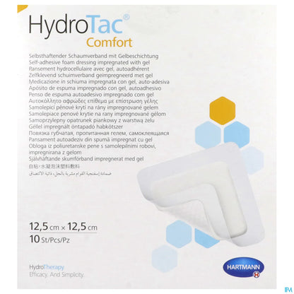 Hydrotac Comfort Pans Hydrocellular Adhesive Sterile 12.5x12.5cm B/10