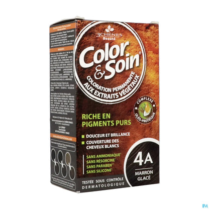 Colore permanente per capelli Iced Brown 4A