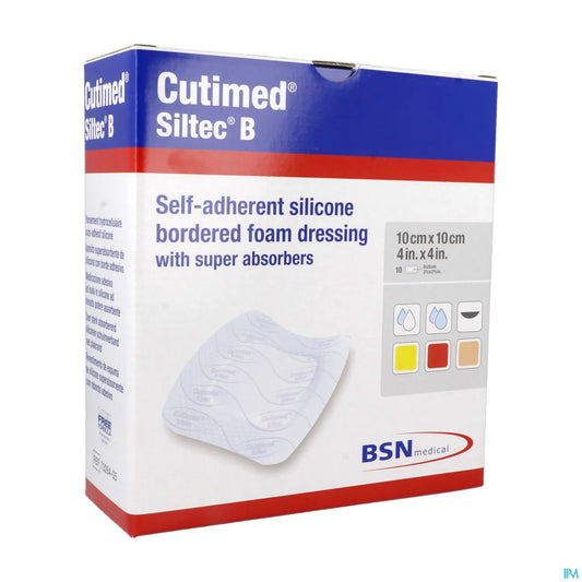 Siltec B Pansements 10x10 cm Boîte de 10