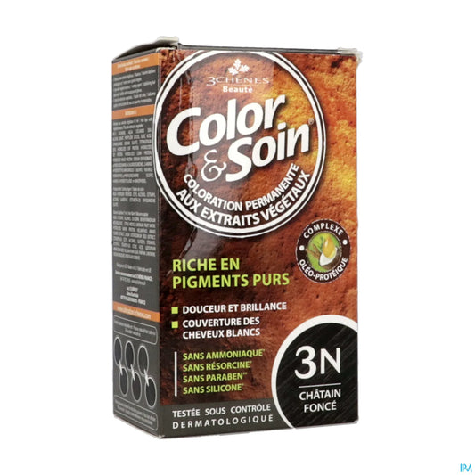 3 Chênes Color & Soin Châtain Foncé 3N - 135ml