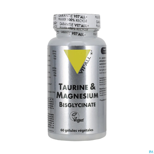 Taurine & Magnesium Bisglycinate 60 Gélules Végétales