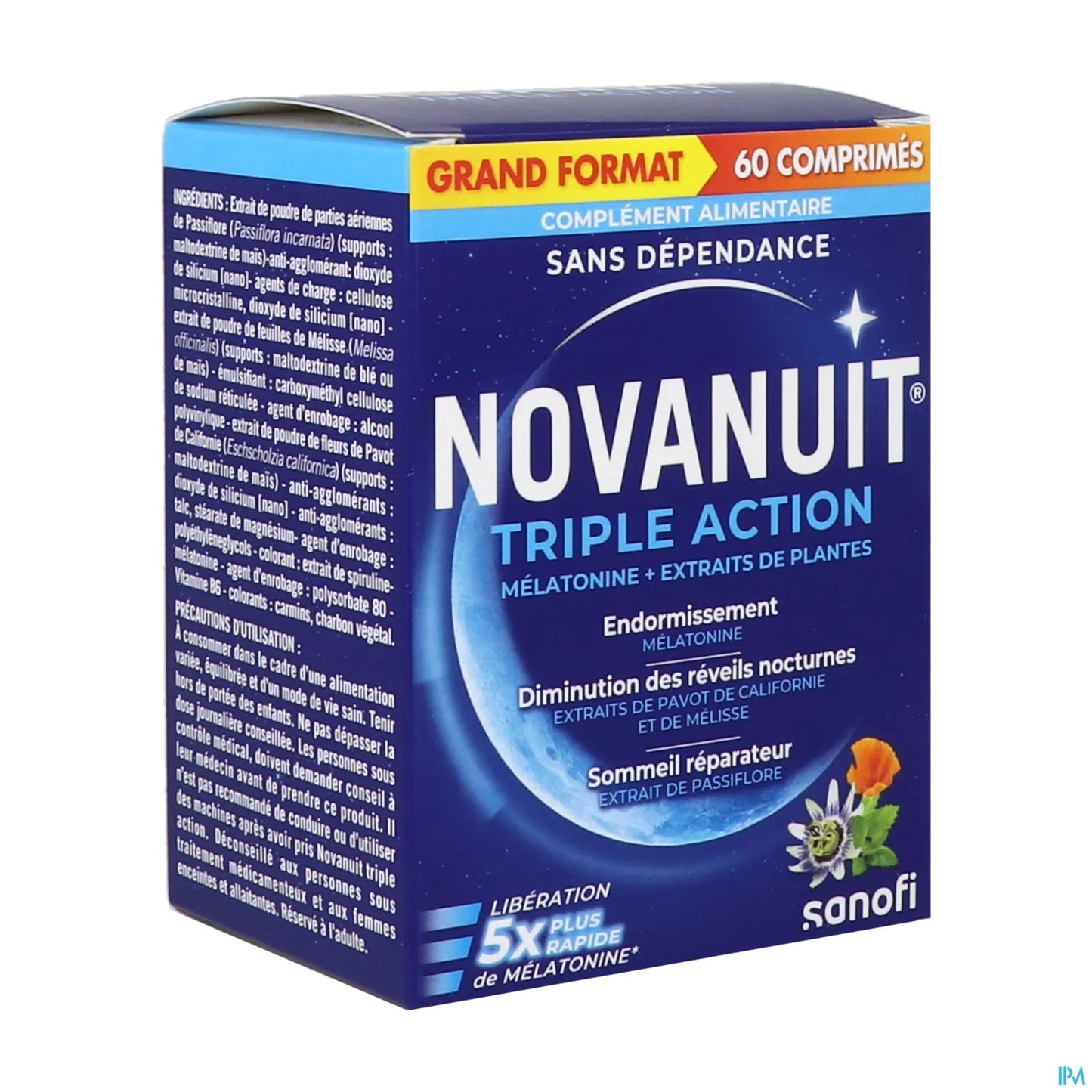 Sanofi Novanuit Triple Action Grand Format 60 Comprimés