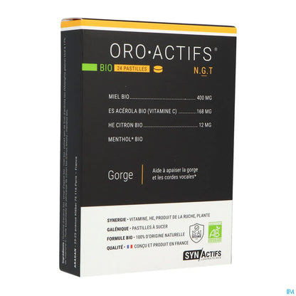 Synactifs OroActifs Bio 24 Pastilles