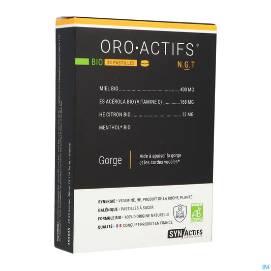 Synactifs OroActifs Bio 24 Pastilles