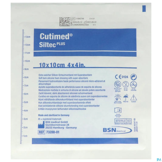 Siltec Plus Pansements 10x20 cm Boîte de 10