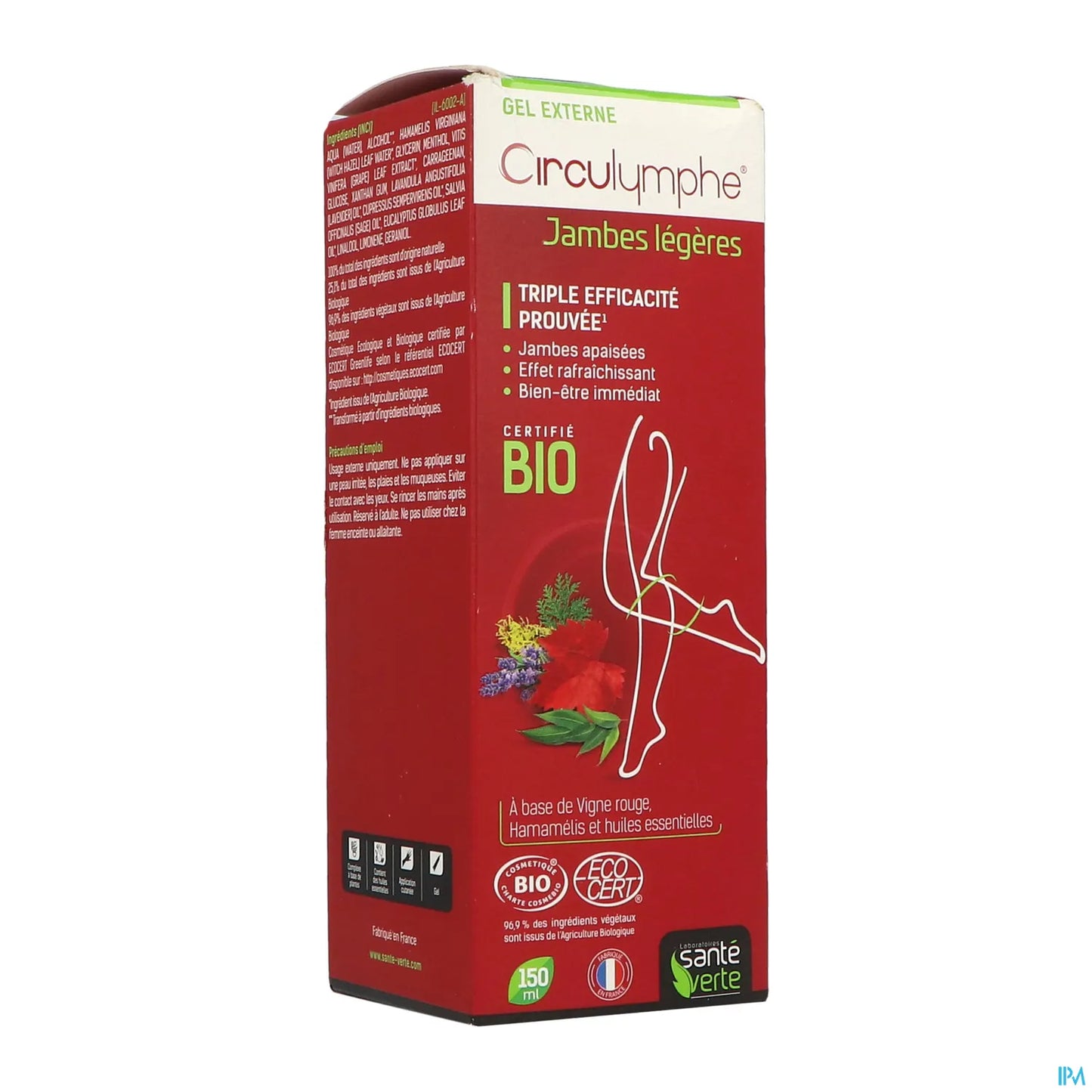Gel gambe Circulymphe Bio Light 150 ml