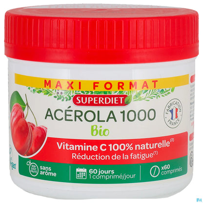 Acérola 1000 Bio 60 Comprimés