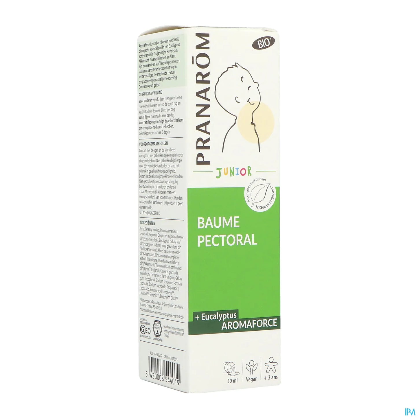 Balsamo per il petto biologico Aromaforce Junior 50 ml