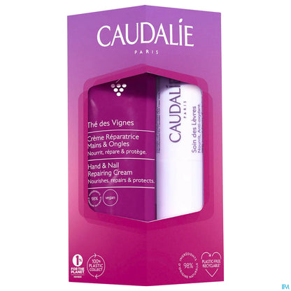 Duo Crème Mains et Ongles Thé Des Vignes 30ml + Soin Lèvres 4.5g