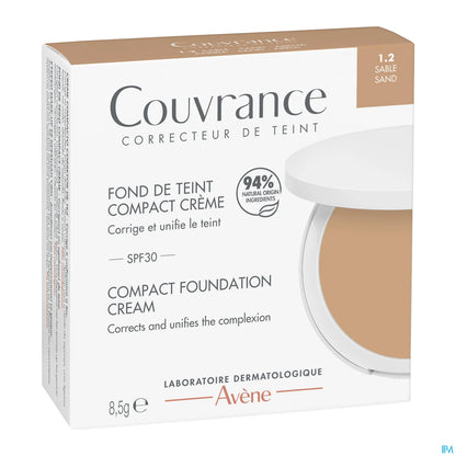 Couvrance Fond de Teint Compact Crème SPF30 1.2 Sable 8.5g