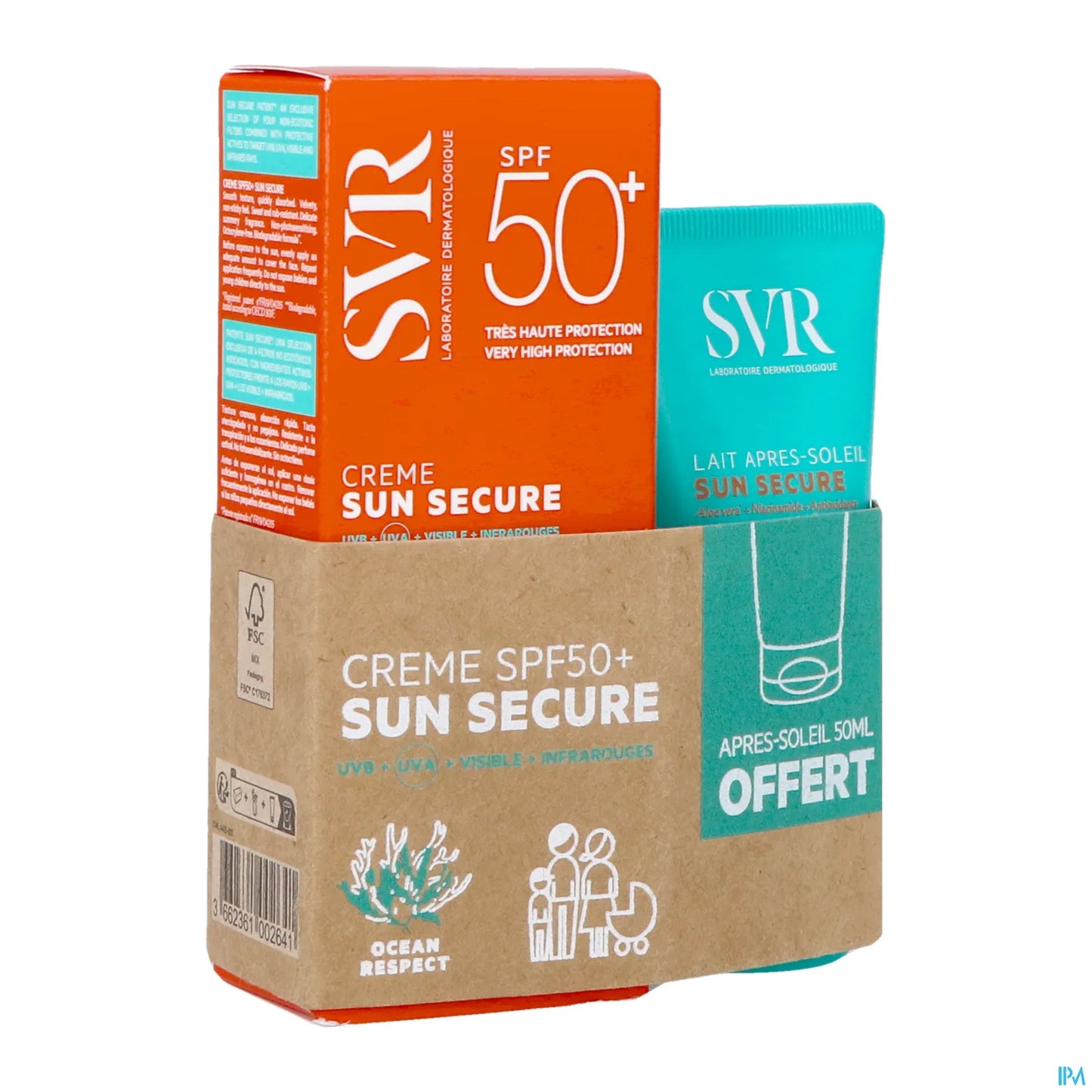 SVR Sun Secure Crème SPF50+ 50 mL + Après soleil