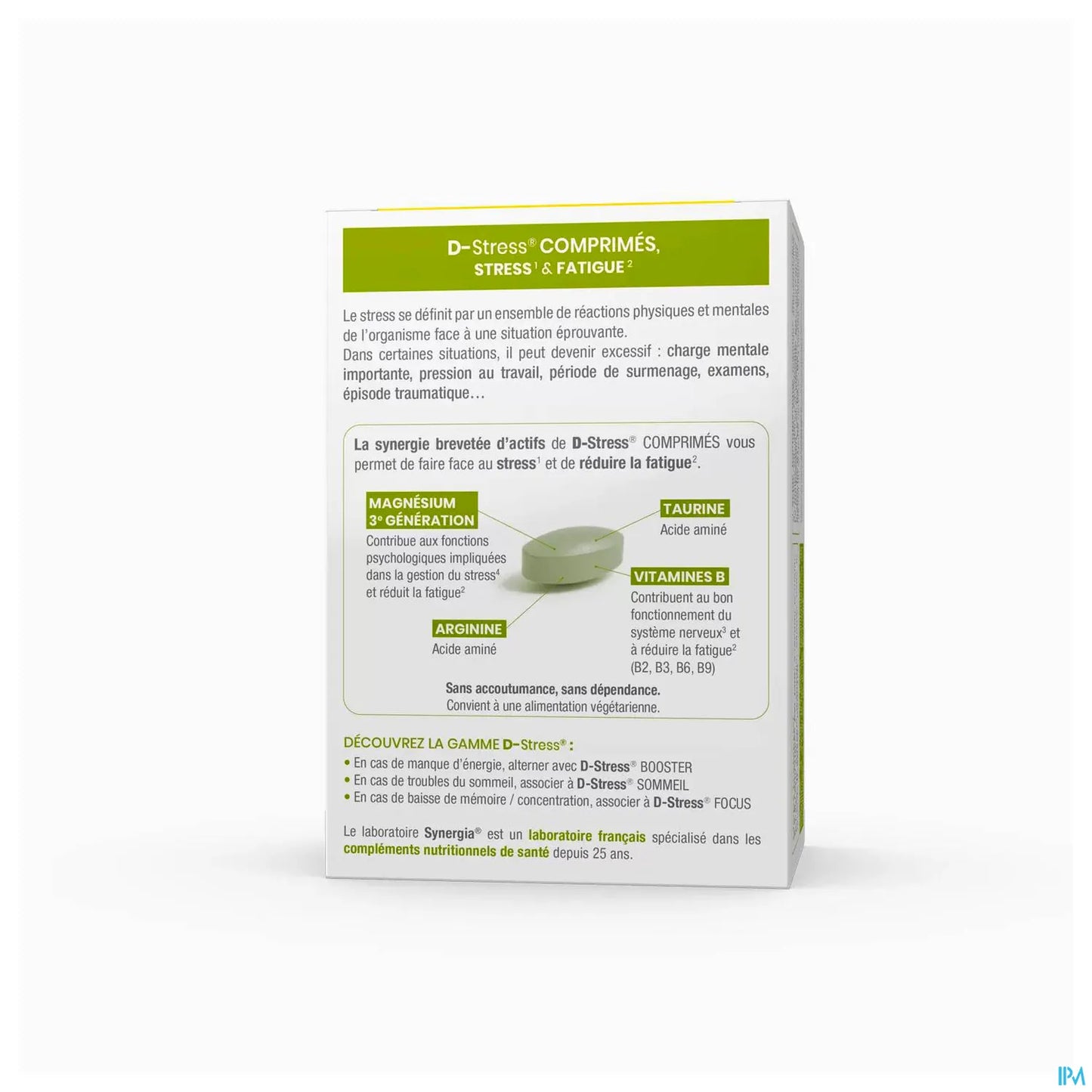 Synergia D Stress Comprimés 120 unités