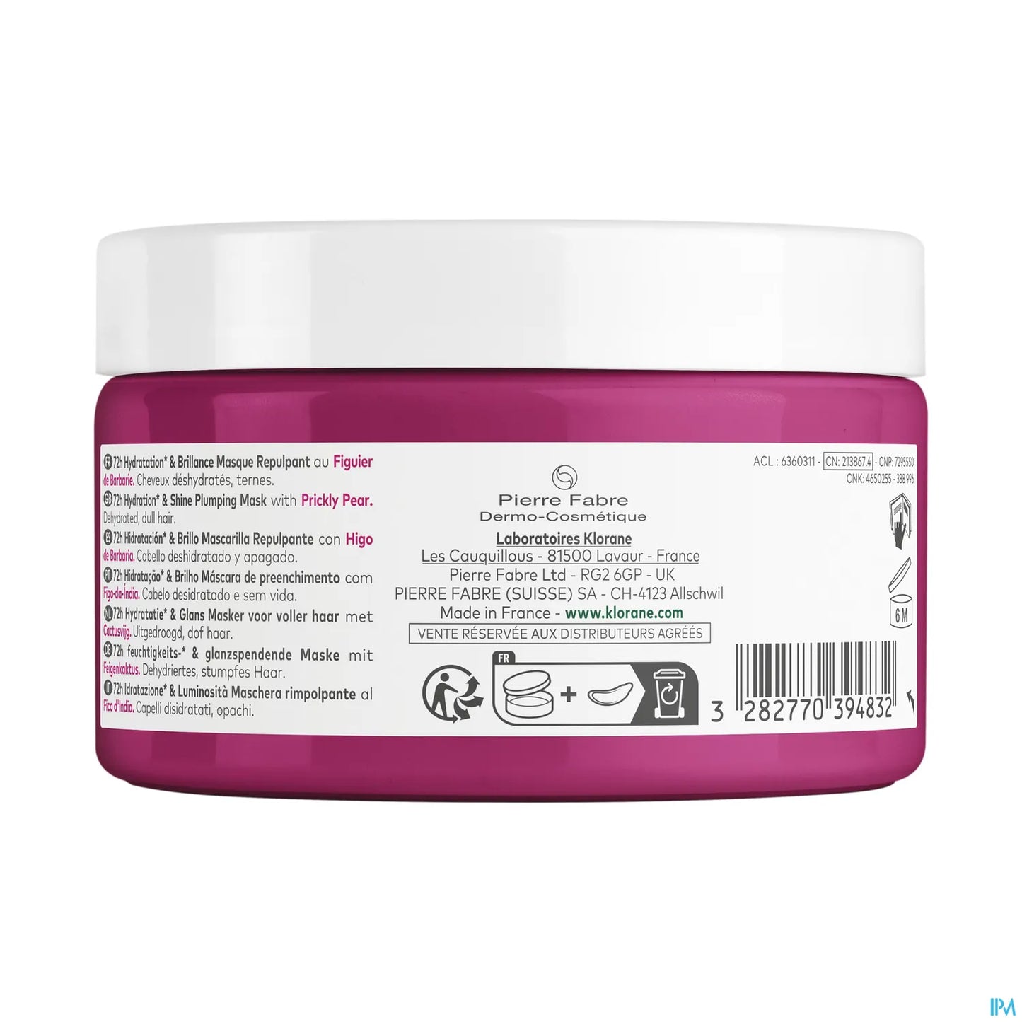 Hydration & Shine - Masque Repulpant à la Figue de Barbarie 250 ml