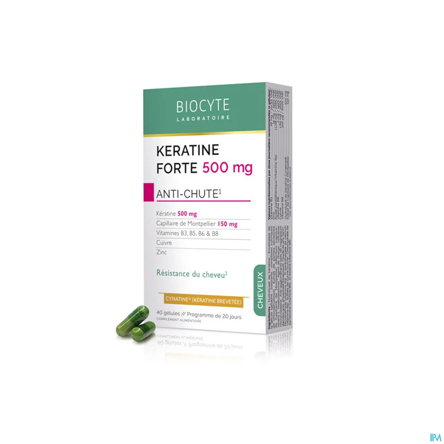 Biocyte Kératine Forte Anti Chute 40 gélules