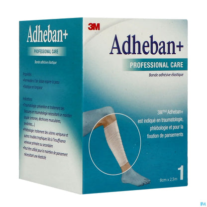 Adheban Plus Bande Élastique Adhésive 8cmx2,5m