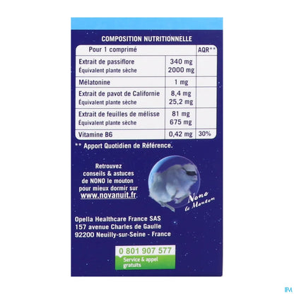 Sanofi Novanuit Triple Action Grand Format 60 Comprimés
