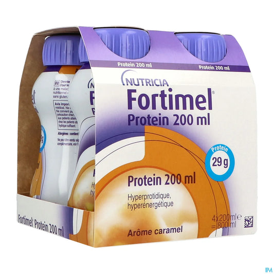 Fortimel Protein 2,4 kcal Caramel 4 bouteilles de 200 mL