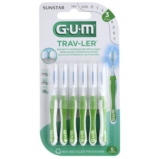 G.U.M Trav-Ler Brossettes Interdentales Triangulaires 1.1mm