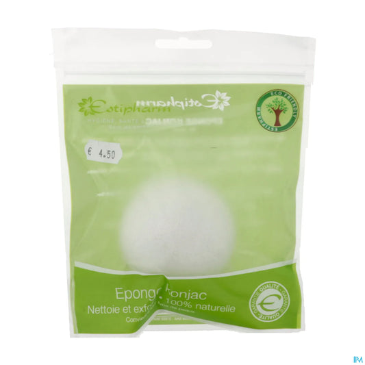 Éponge Konjac 100% Naturelle 1 Unité