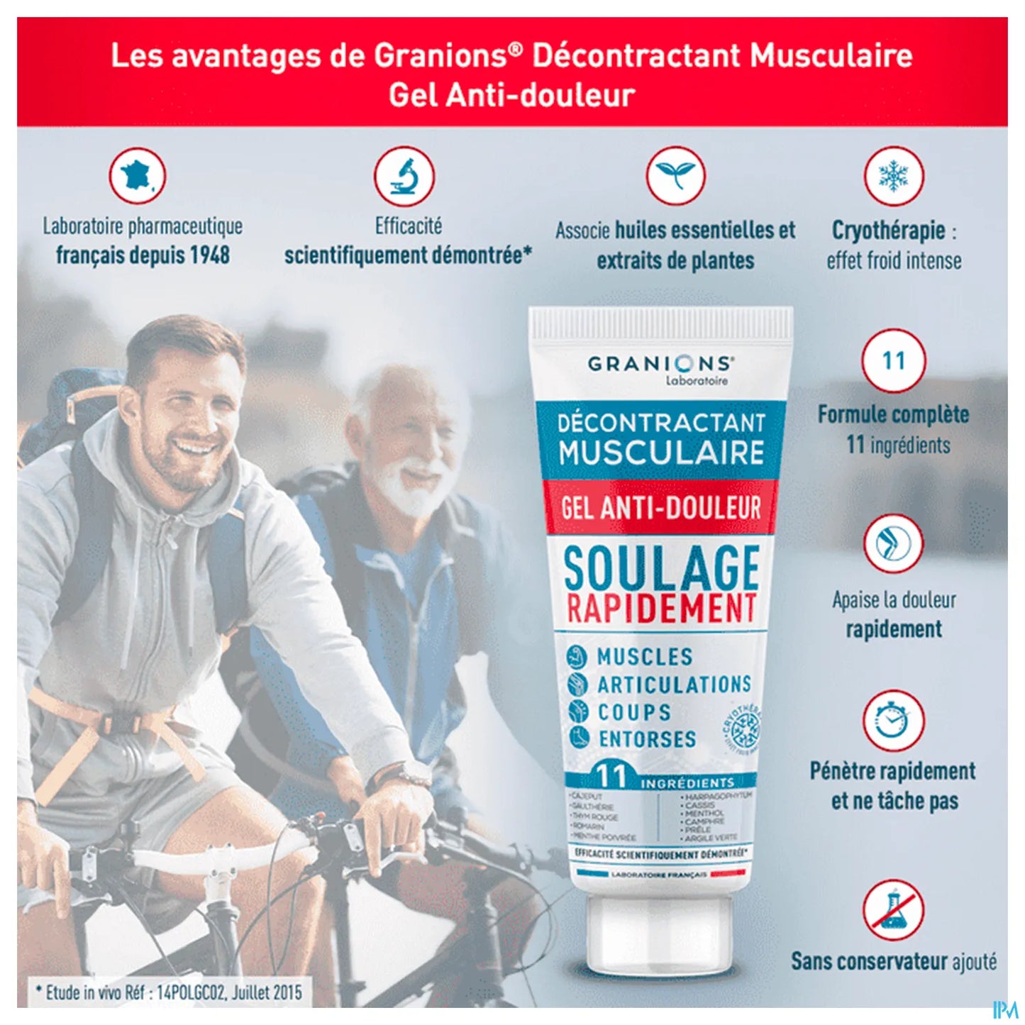 Décontractant Musculaire Gel Anti-Douleur 100ml Tube