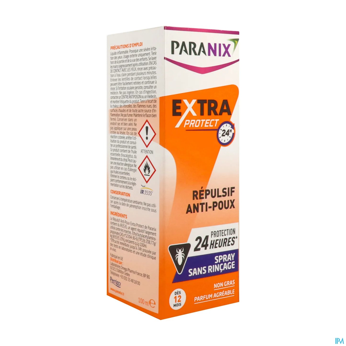 Extra Protect 24H Répulsif Anti-Poux 100 ml