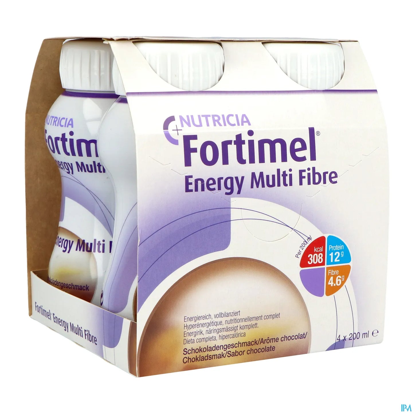 Fortimel Multi Fibres 1,5 kcal Chocolat 4 x 200 mL
