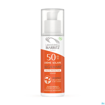 Alga Maris Crème Solaire Visage SPF50 Bio 50 ml
