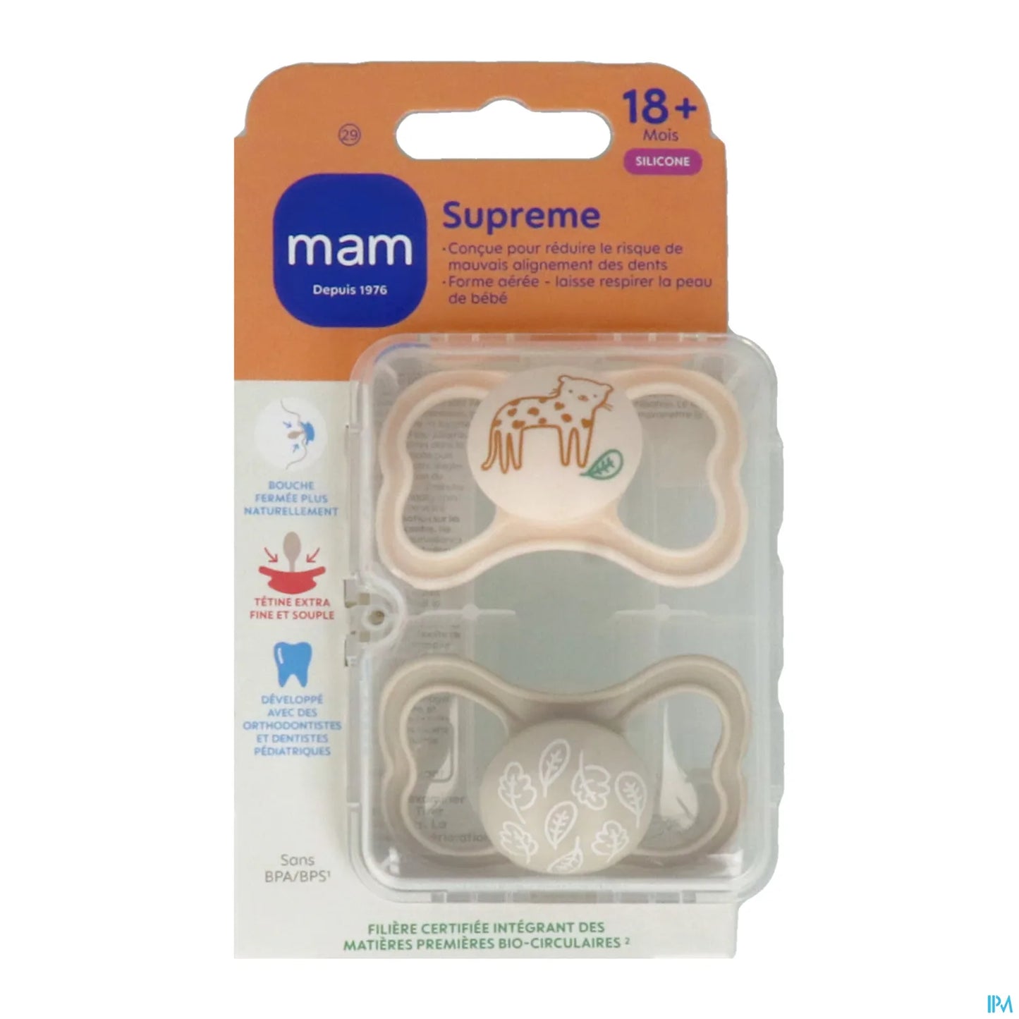 Sucettes Supreme 18 Mois+ Silicone X2