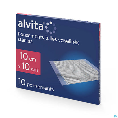 Medicazione sterile in tulle di vaselina 10x10 cm x10